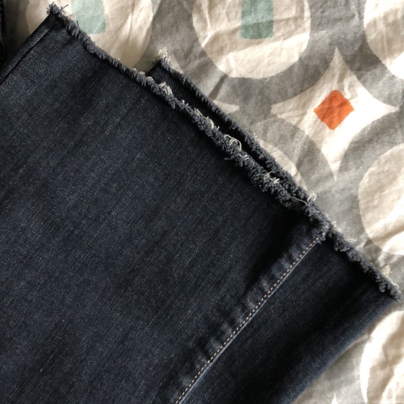 Mavi Anika Mid Rise Ripped Smoky Vintage cropped flare raw hem jeans Size 26 - Picture 3 of 14